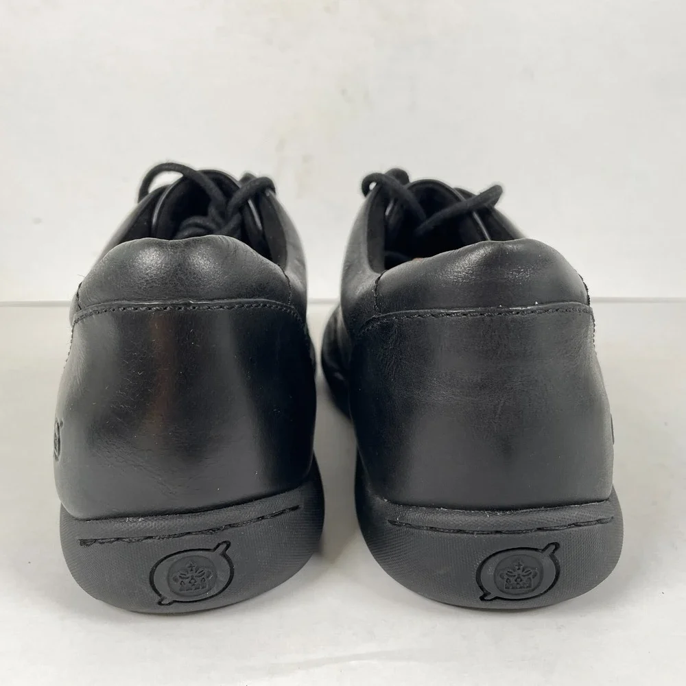 Born Nigel 3-Eye Oxford Loafers Mens Size 8 M Black Leather Lace Up Casual Shoes